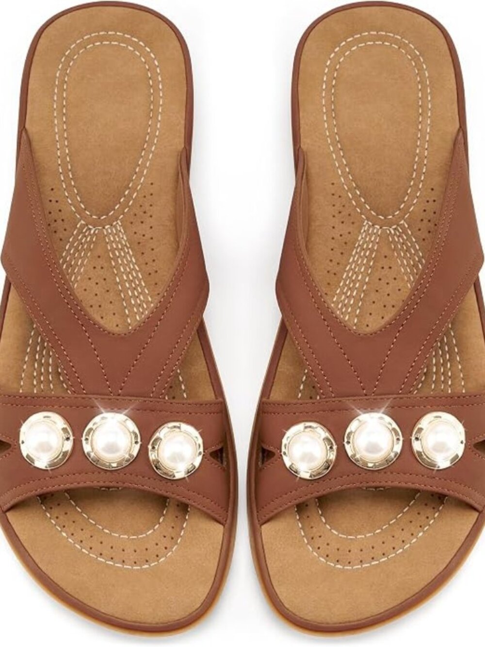 Ecetana Womens Flat Sandals 2026: Dressy Comfortable Walking Slides Casual Slip
